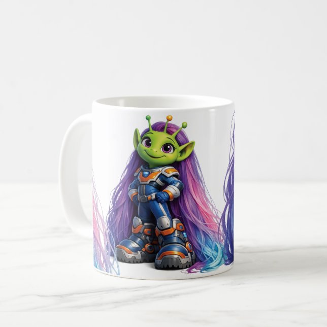 Caneca De Café Alienígena 2 (Frente Esquerda)