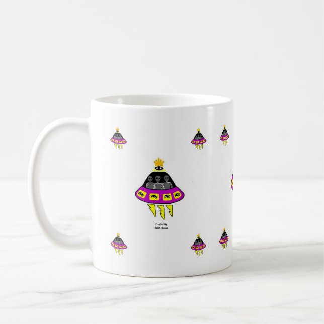 Caneca De Café Alienígena Abdução De Café (Esquerda)