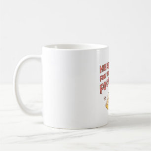 Caneca De Café Alienígena Aqui Para A Comida Pizza Funny Doodle