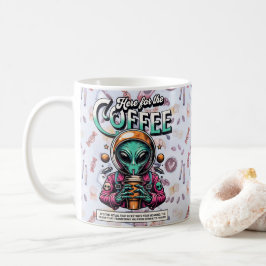 Caneca De Café Alienígena aqui pelo café
