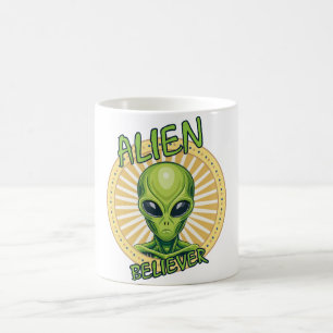 Caneca De Café Alienígena Crente