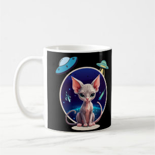 Caneca De Café alienígena de gato esphynx