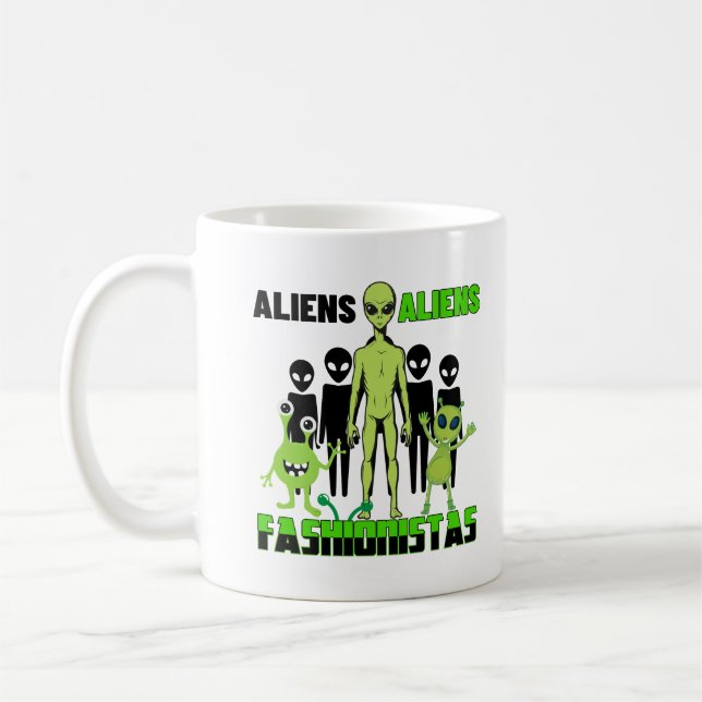 Caneca De Café Alienígena em moda.w (Esquerda)