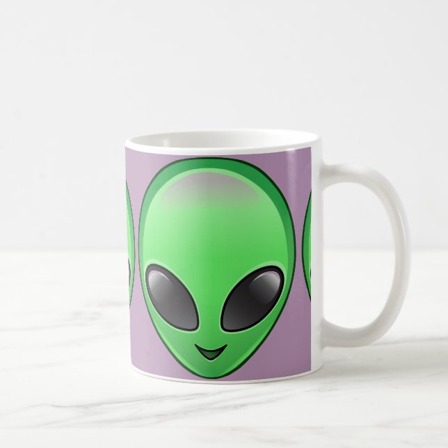 Caneca De Café alienígena emoji (Direita)