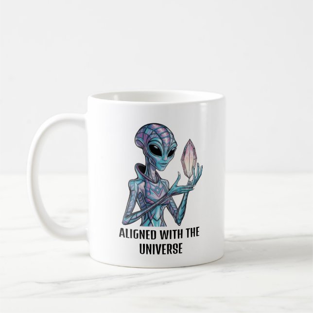 Caneca De Café Alienígena Místico (Esquerda)