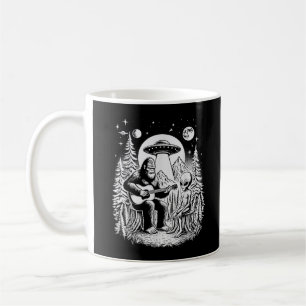 Caneca De Café Alienígena OVNI Bigfoot em volta de Campfire Natur