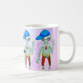 Caneca De Café Alienígena Punk