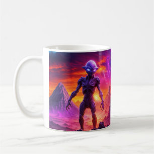 Caneca De Café Alienígena roxa