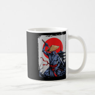 Caneca De Café Alienígena Samurai Ufo Japonês Vintage Graphic Uki