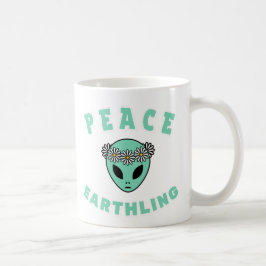 Caneca De Café Alienígena - Terra da Paz