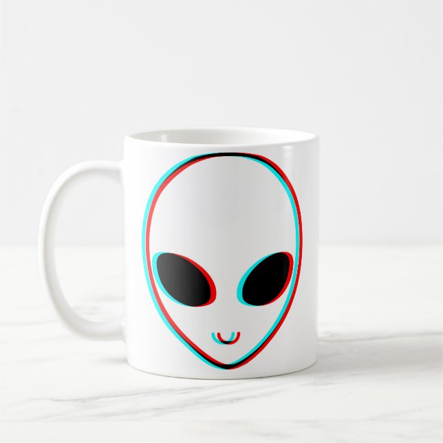 Caneca De Café Alienígena Trippy (Esquerda)