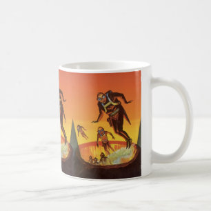 Caneca De Café Aliens de ficção científica, Sci Fi em vulcão