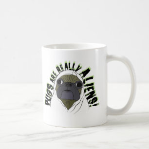 Caneca De Café aliens dos pugs