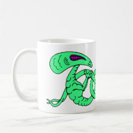 Caneca De Café Aliens Enrelhados (Aliens e nó celta)