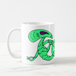 Caneca De Café Aliens Enrelhados (Aliens e nó celta)