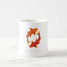 Caneca De Café Alignment – Koi Fish Symbol of Balance, Clarity