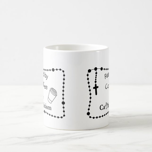 Caneca De Café Alimentado Pelo Café e Catolicismo (Centro)