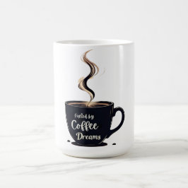 Caneca De Café Alimentado pelo Café Sonha com Mug Estudante