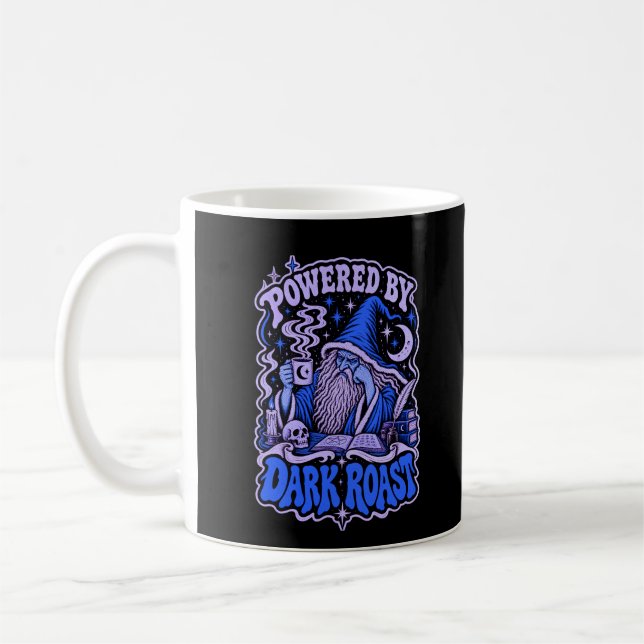 Caneca De Café Alimentado pelo Dark Roast Wizard Coffee Fantasy (Esquerda)