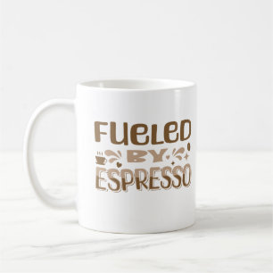 Caneca De Café Alimentado Pelo Viciado Em Coffee Lover Coffee Esp