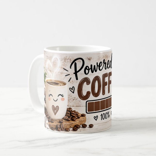 Caneca De Café Alimentado por Café (Frente Esquerda)
