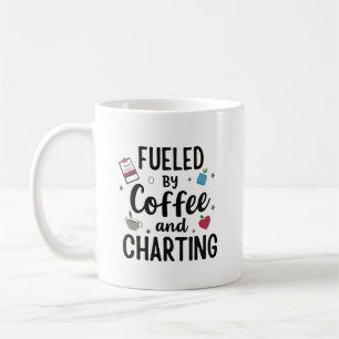 Caneca De Café Alimentado por Café e Anotações – Enfermeira Engra