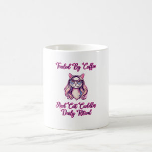 Caneca De Café Alimentado Por Café E Carinhos De Gato Ritual Diár