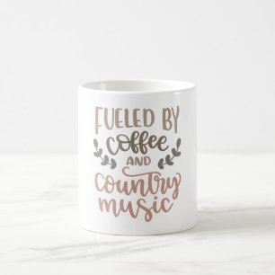 Caneca De Café Alimentado por Café e Música country