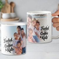 Alimentado Por Café & Foto Engraçada de Crianças C