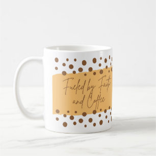 Caneca De Café Alimentado por Faith & Coffee