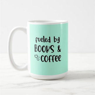 Caneca De Café Alimentado por Livros