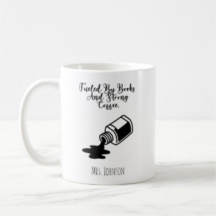 Caneca De Café Alimentado Por Livros E Café Forte Vida De Leitor