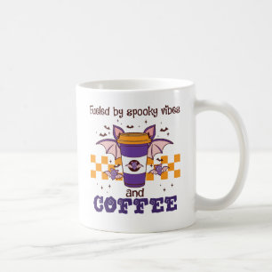 Caneca De Café Alimentado por Spooky Vibes e Café