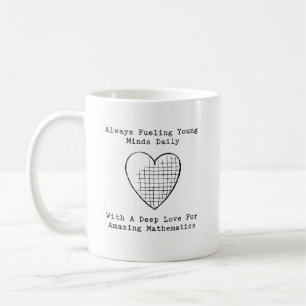 Caneca De Café Alimentando Mentes Jovens com Amor pela Matemática