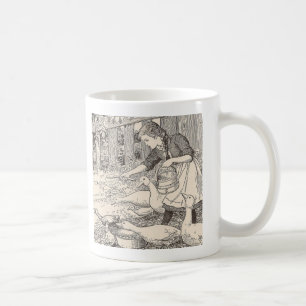 Caneca De Café Alimentando os patos