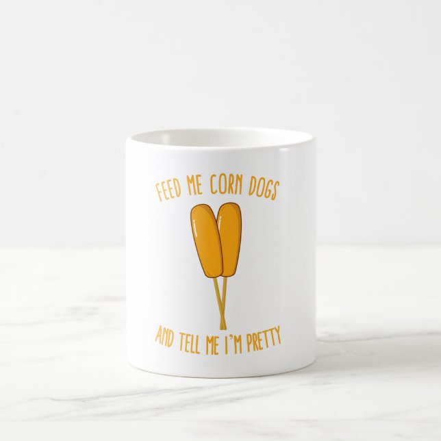 Caneca De Café Alimente-me Cães de Milho e diga-me que estou Boni (Centro)