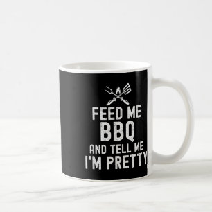 Caneca De Café Alimente-Me Churrasco E Diga-Me Que Sou Bonito Eng