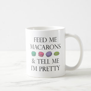 Caneca De Café Alimente-me Macarons