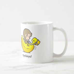 Caneca De Café Alimente seus macacos!