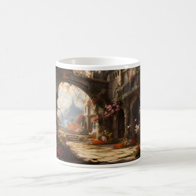 Caneca De Café Alimente sua imaginação com fantasia (Centro)