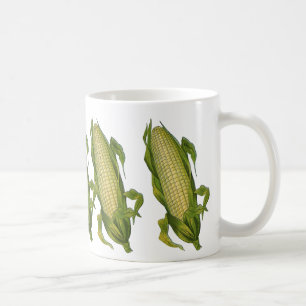 Caneca De Café Alimentos Antigos, Legumes Saudáveis, Milho na Esp