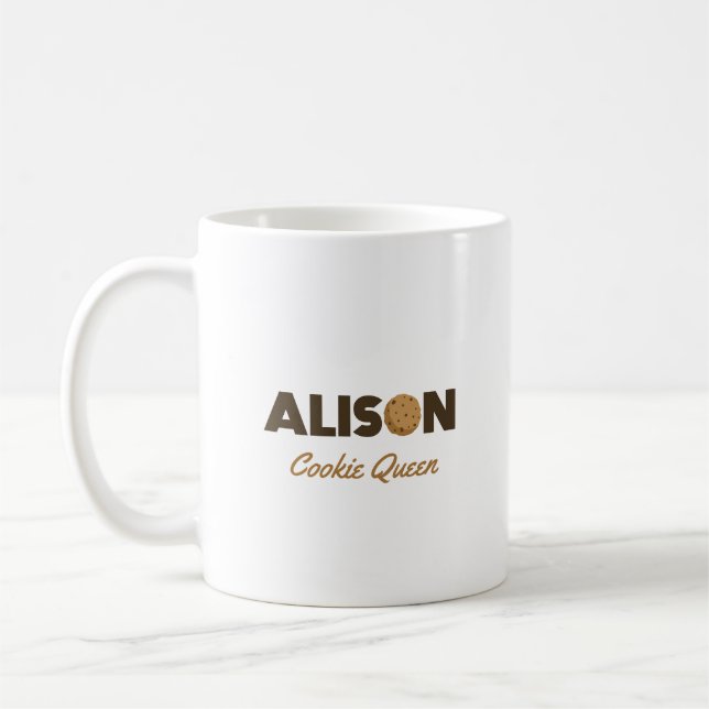 Caneca De Café Alison cookie rainha (Esquerda)