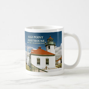 Caneca De Café Alki Point Lighthouse, Seattle Washington Mug