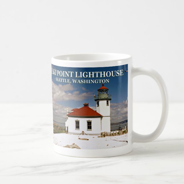 Caneca De Café Alki Point Lighthouse, Seattle Washington Mug (Direita)