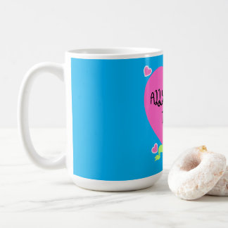 Caneca De Café All You Need Is Love – Valentine Heart Design