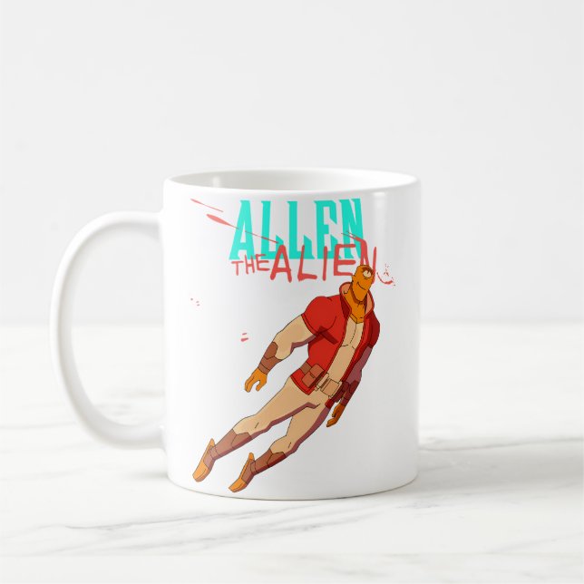 Caneca De Café Allen O Alien Invencível (Esquerda)