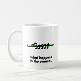 Caneca De Café Alligador do que acontece no pântano