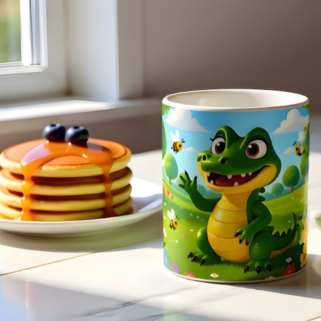 Caneca De Café Alligator Andy Mug  (Alligator Andy Mug  - Start your day with a smile.)