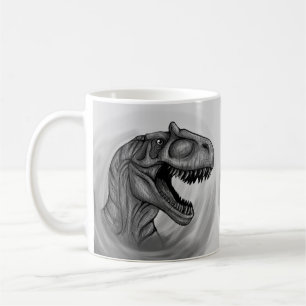 Caneca De Café Allosaurus Sketch