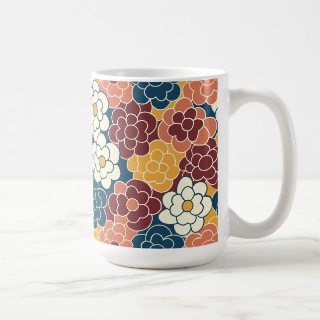 Caneca De Café Allover flower design (Direita)